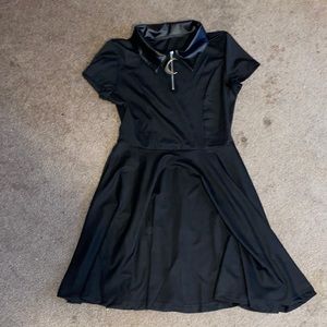 Black collard dress
